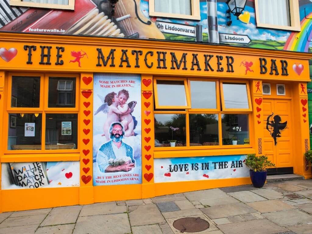 A picture of the Matchmaker Bar in Lisdoonvarna, Ireland