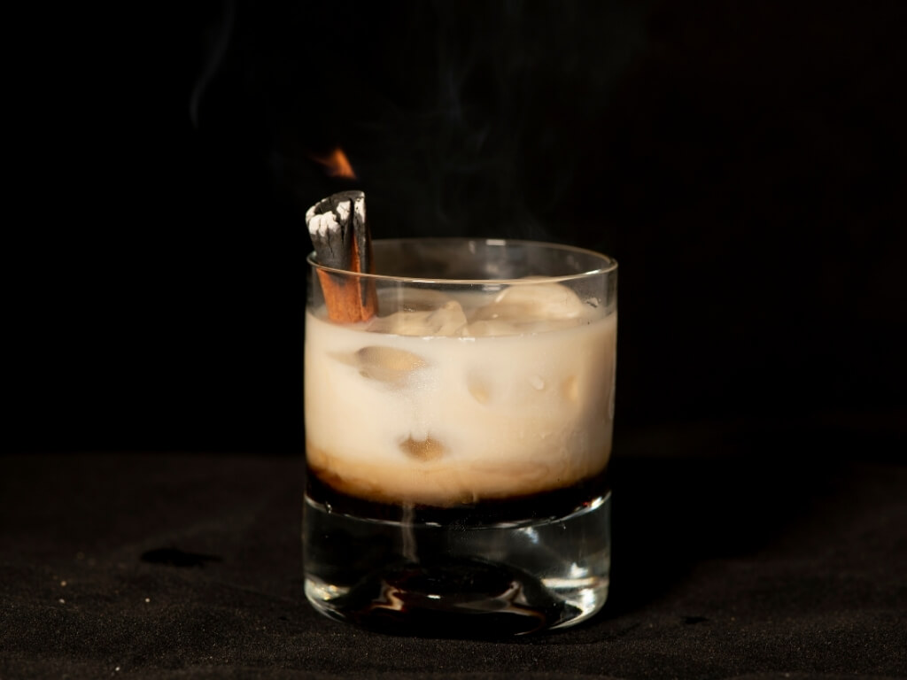 A picture of a glass of Bailey's Irish Cream Liqueur with ice