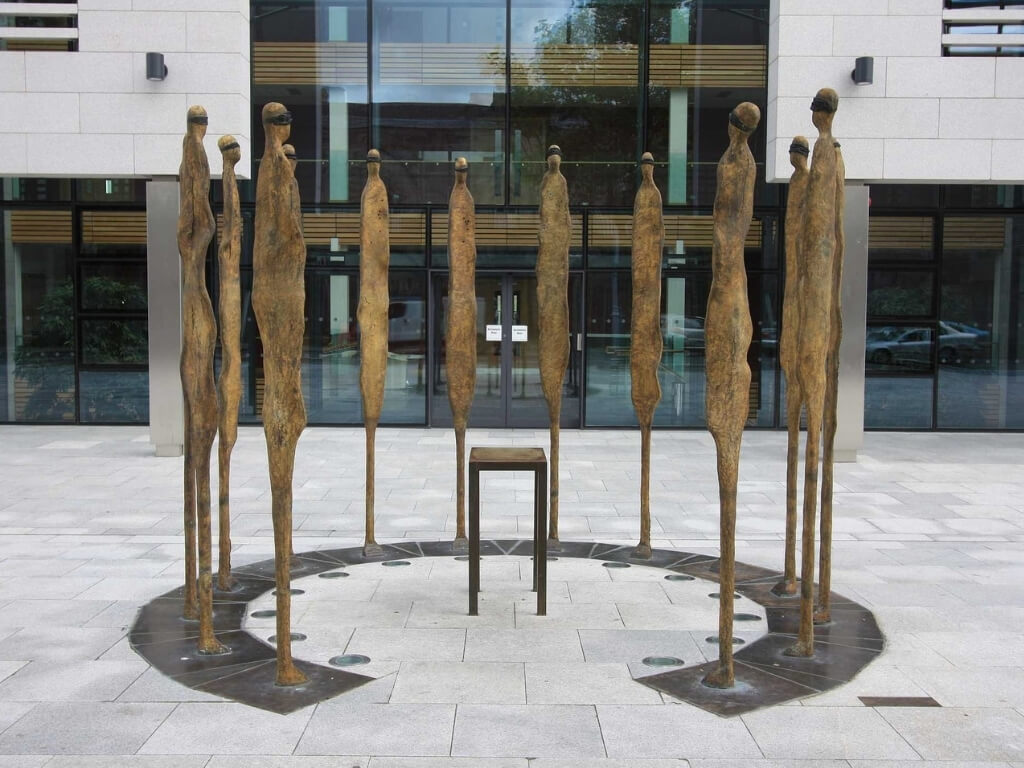 A picture of the Proclamation Sculpture in Dublin