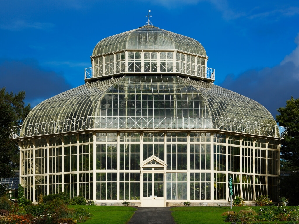 A picture of one of the glasshouses at the National Botanic Gardens, Dublin