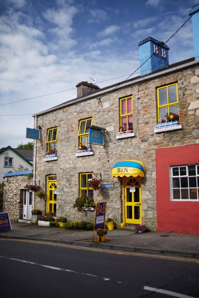 A colourfully decorated pub in Clifden, County Galway