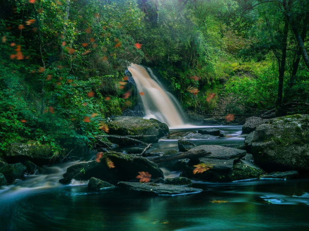 A picture of one of the waterfalls of Glenbarrow