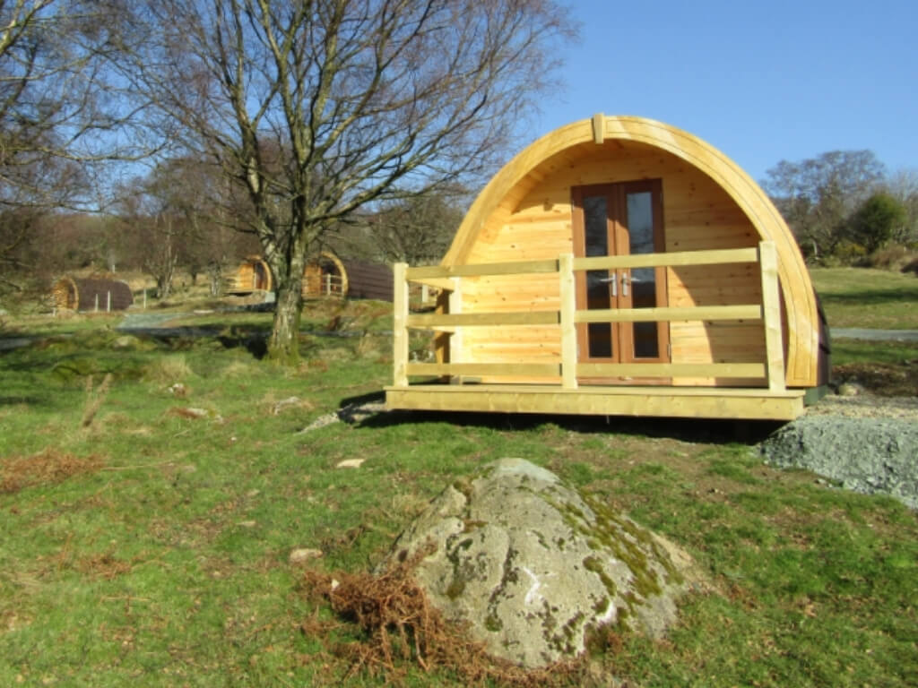 A picture of some of the glamping pods at Glendalough Glamping in Wicklow