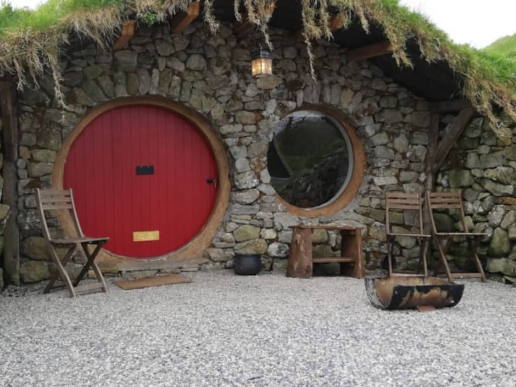 A picture of one of the Hobbit huts at Mayo Glamping, Ireland