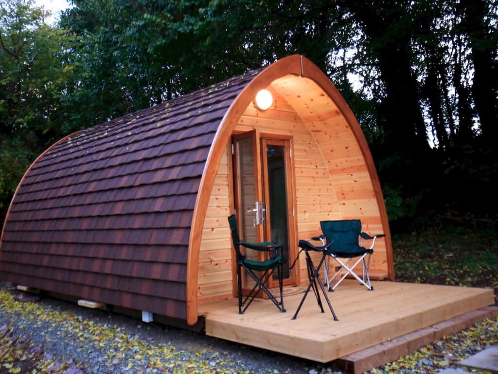 A picture of the luxury glamping pod at Tig Lammax, Cork