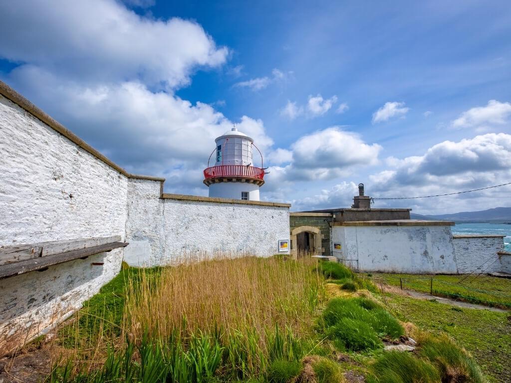 A picture of the fort and Cromwell Point Lighthouse on Valentia Island, County Kerry, Ireland