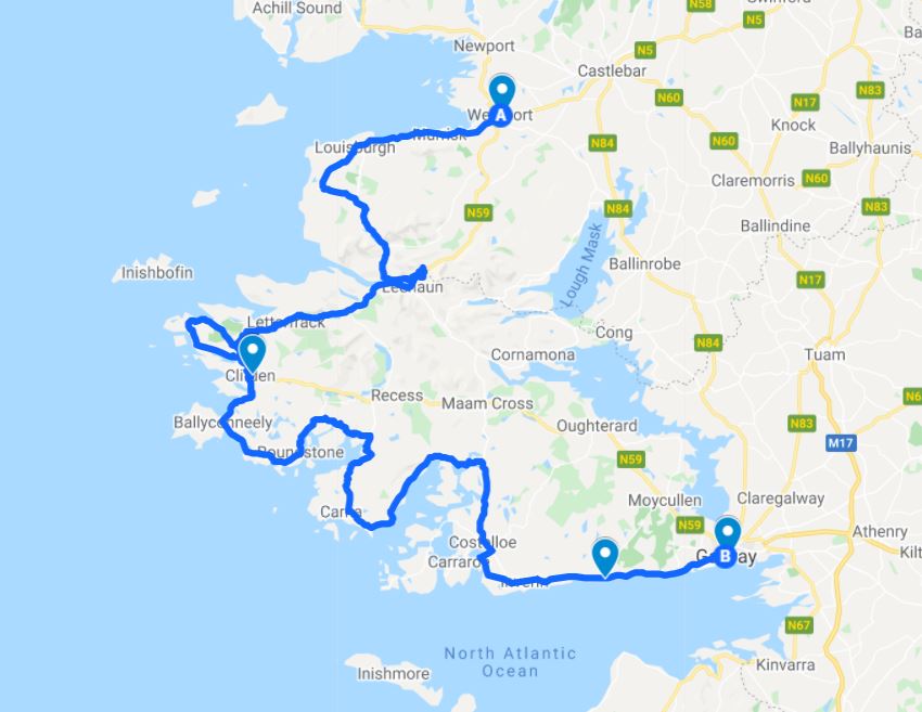 travel derry to galway