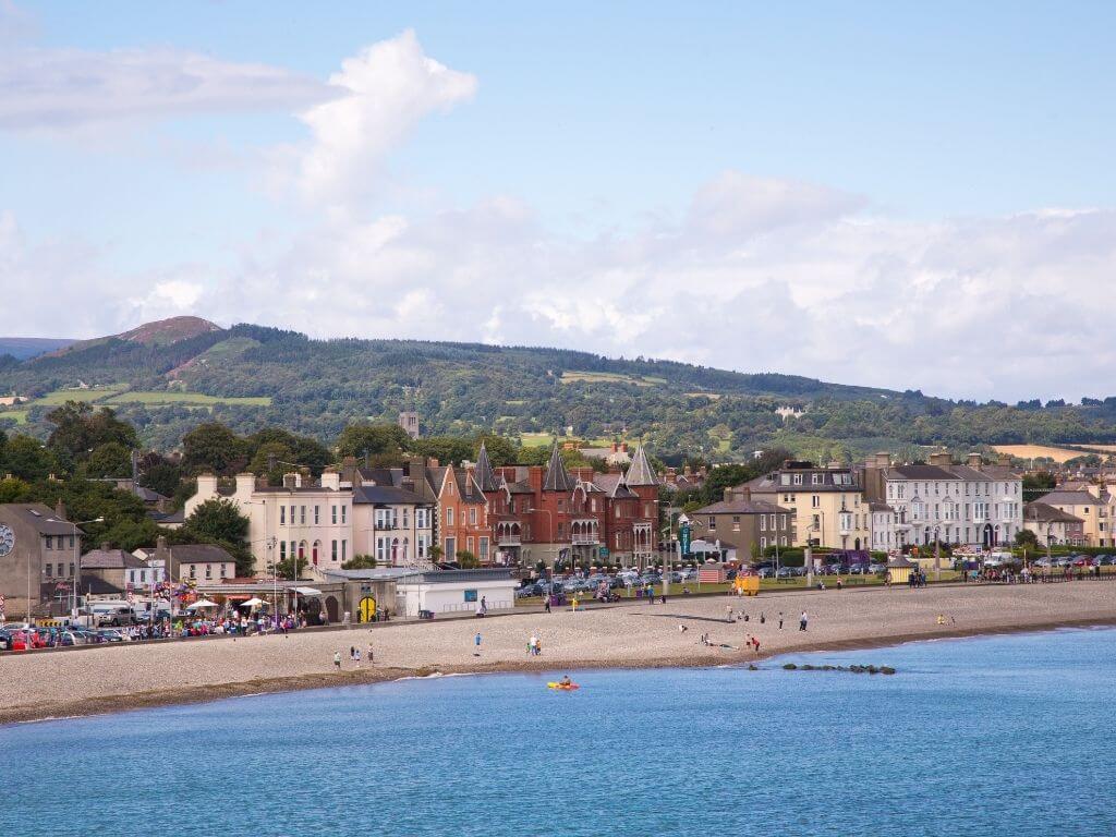 A picture of the seafront at Bray, Wicklow