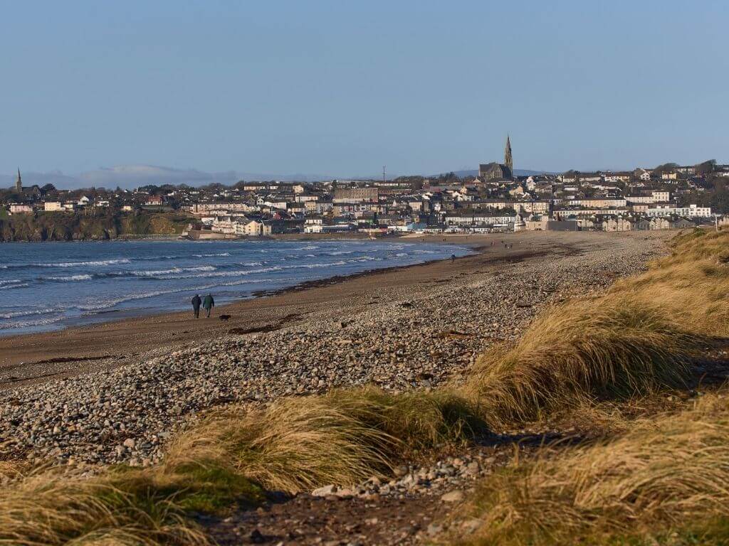 A picture across the nature reserve towards Tramore, Waterford