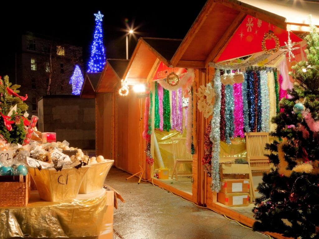 Market Stalls at a Christmas Market