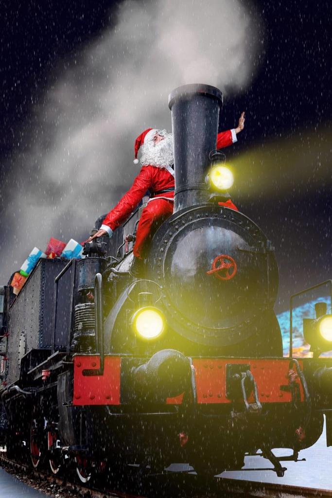 Santa on the Polar Express