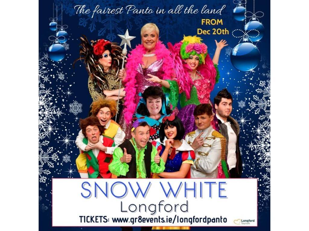 Advertisement for Snow White, Longford Panto