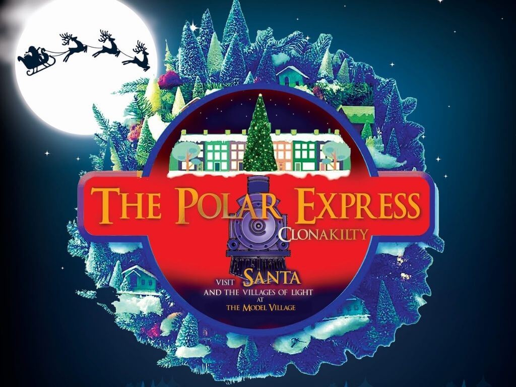 A picture of the advertisement of The Polar Express, West Cork Model Railway Village