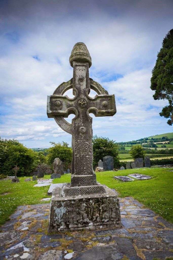 A picture of one of the Ahenny High Crosses in County Tipperary