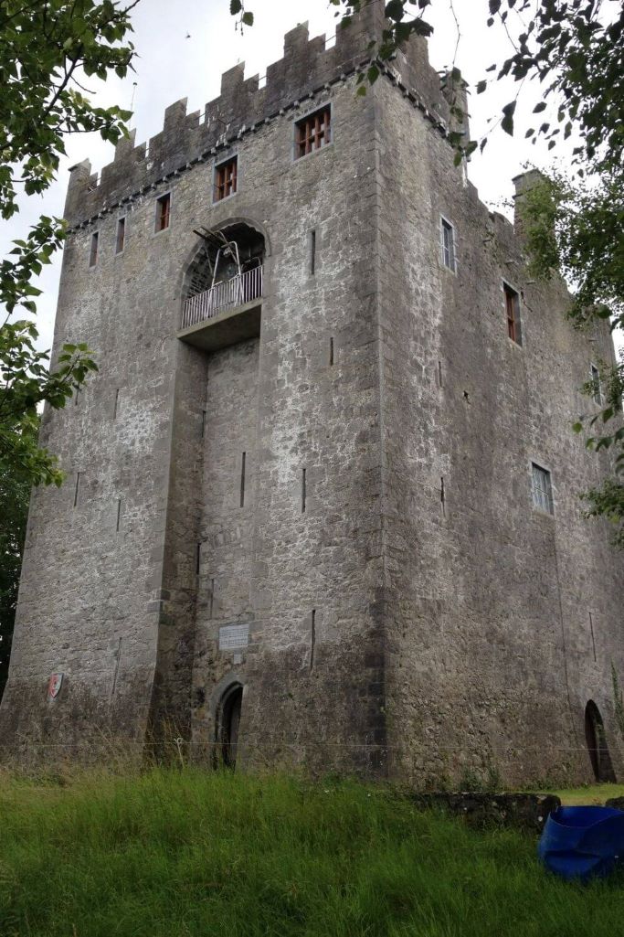 A picture of the tower keep of Redwood Castle, Tipperary