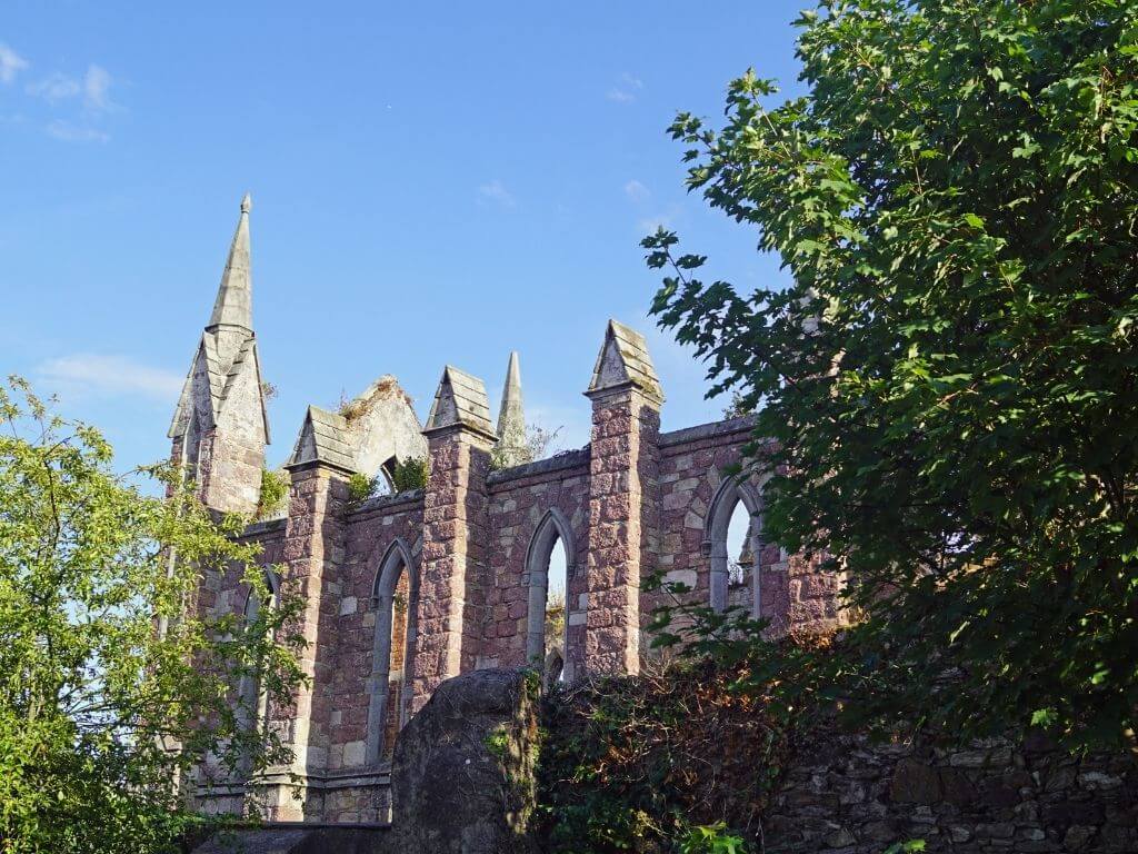 A picture of part of the ruined walls of Selskar Abbey, Wexford