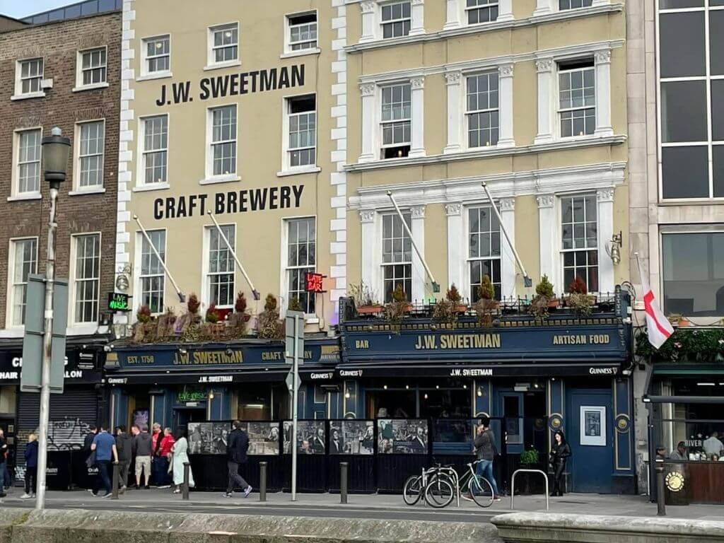 A picture of the exterior of JW Sweetman, Dublin Ireland
