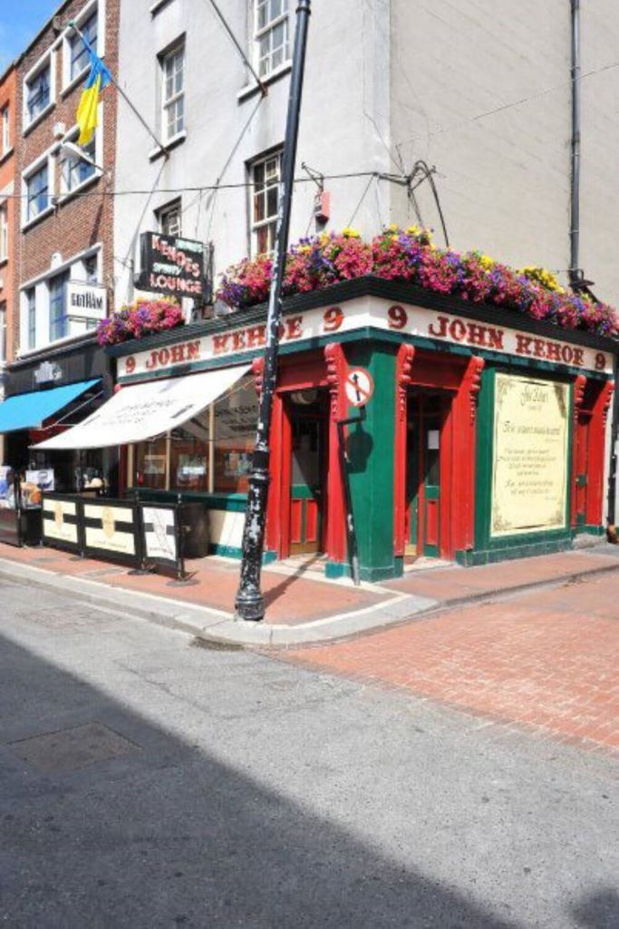 A picture of the exterior of John Kehoe's pub in Dublin