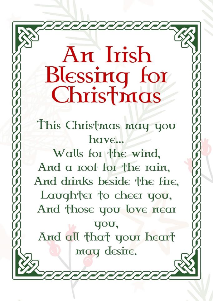 Irish Blessing for Christmas