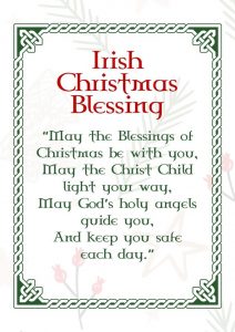 Irish Christmas Blessings, Proverbs and Sayings