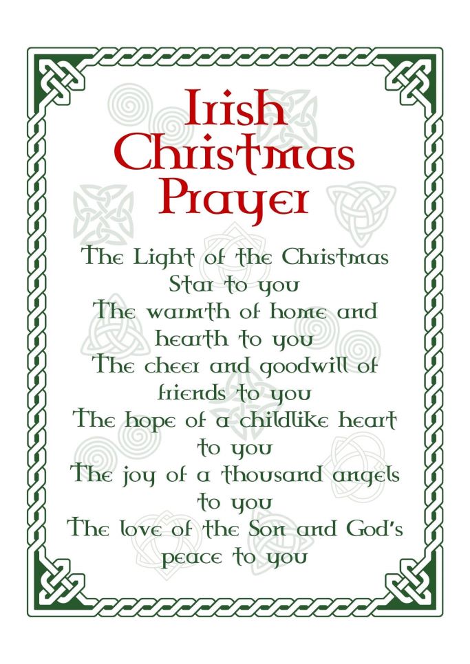 Irish Christmas Prayer