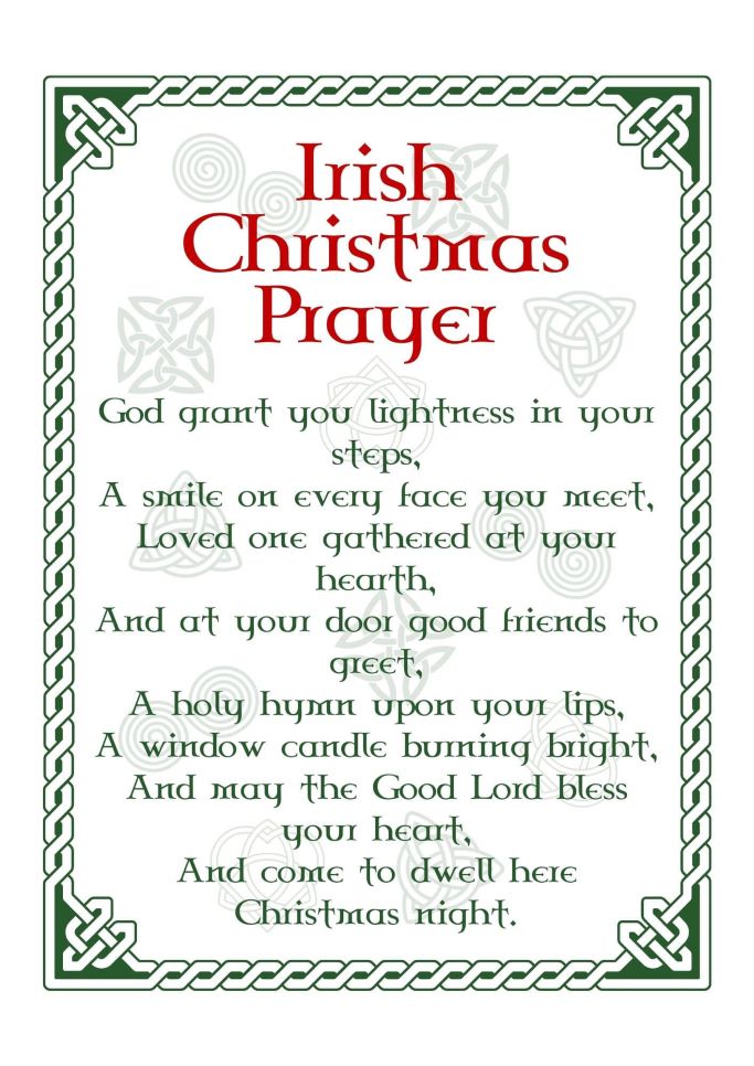 Irish Christmas Prayer