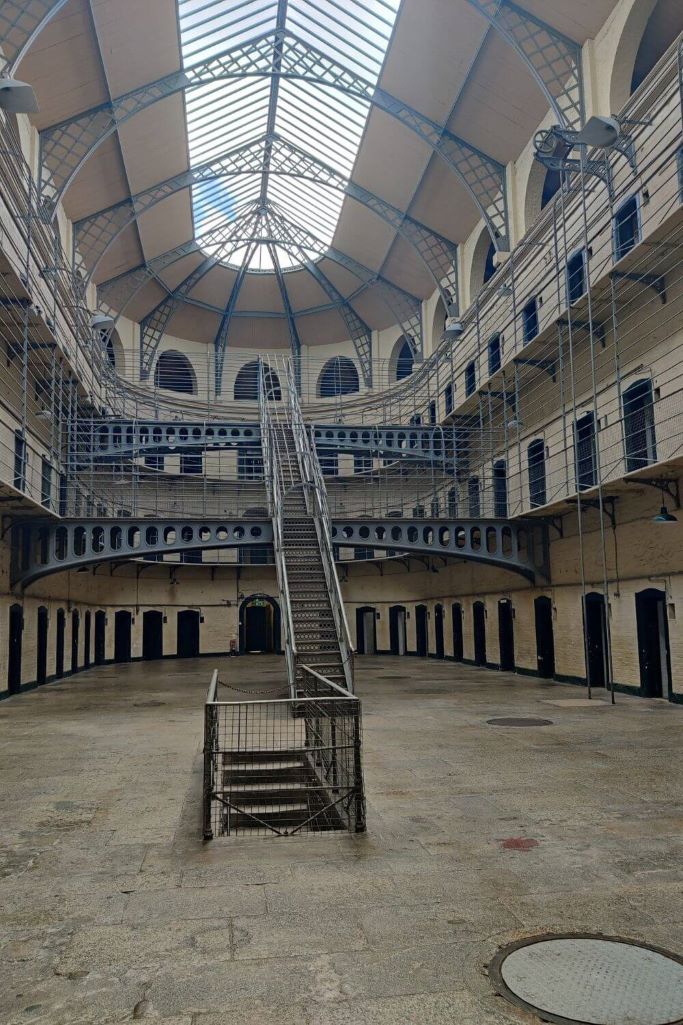 A picture of the interior of the Victorian Wing of Kilmainham Gaol