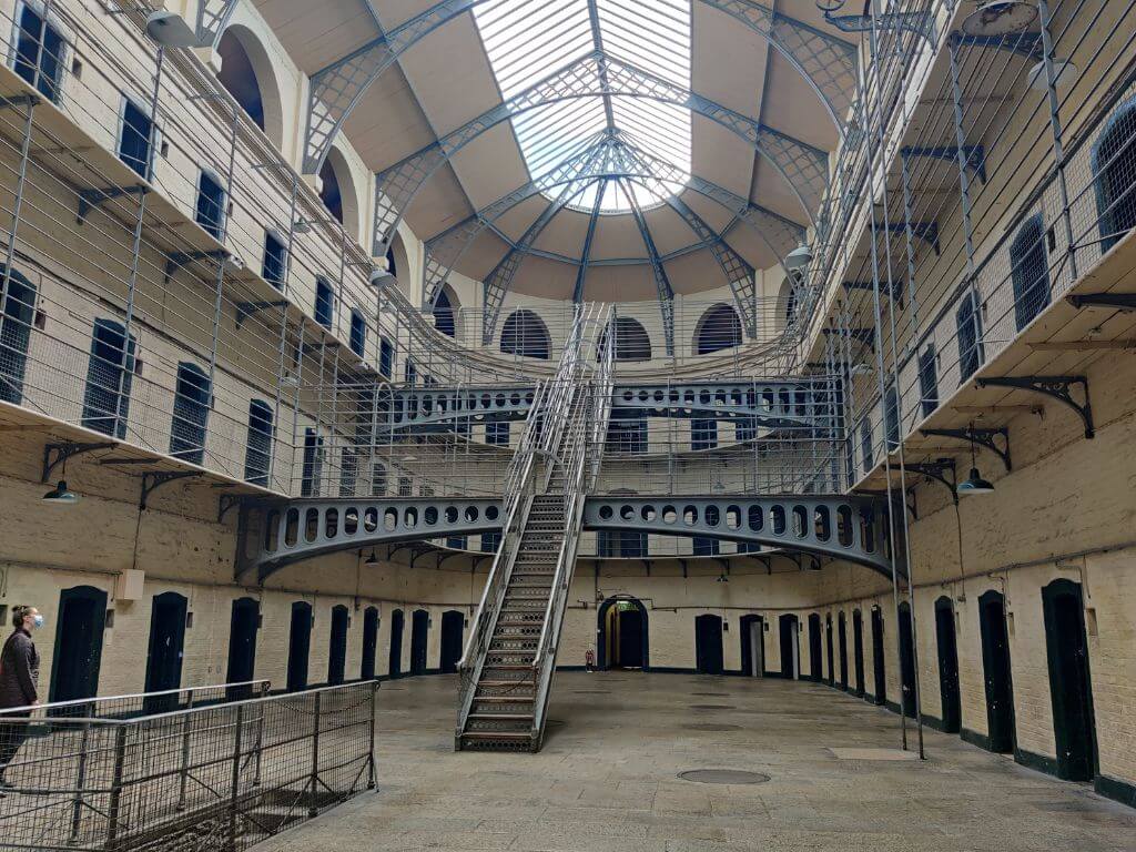 A picture of inside the East Wing in Kilmainham Gaol, Dublin