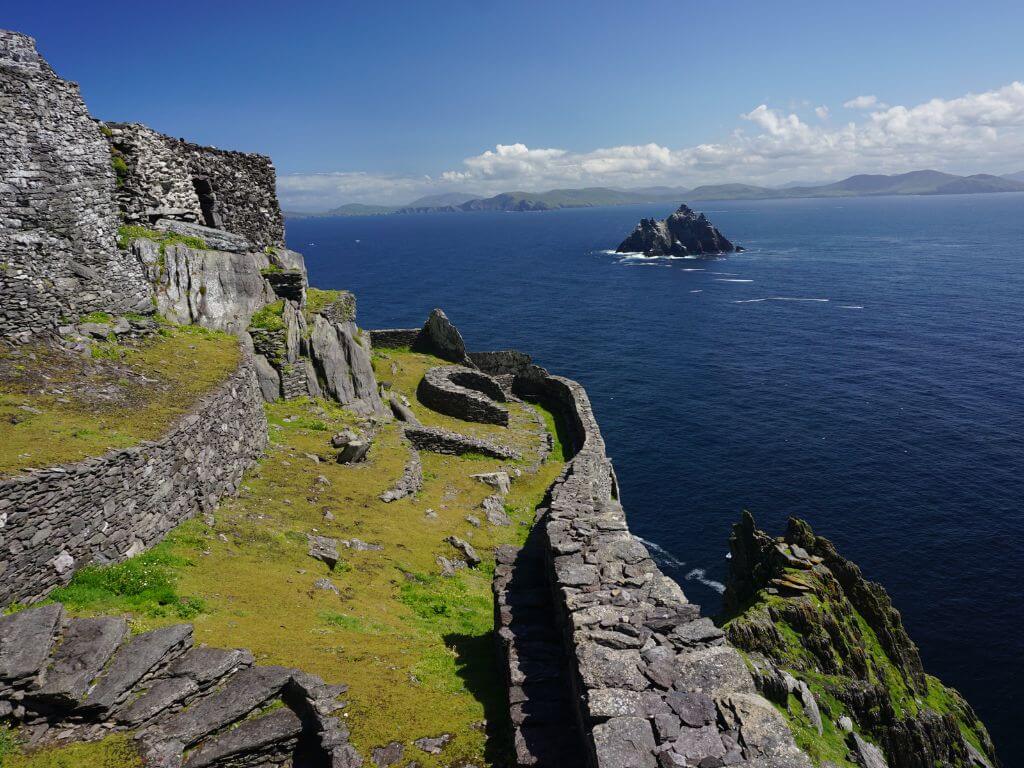 A picture of Little Skellig from the side of Skellig Michael