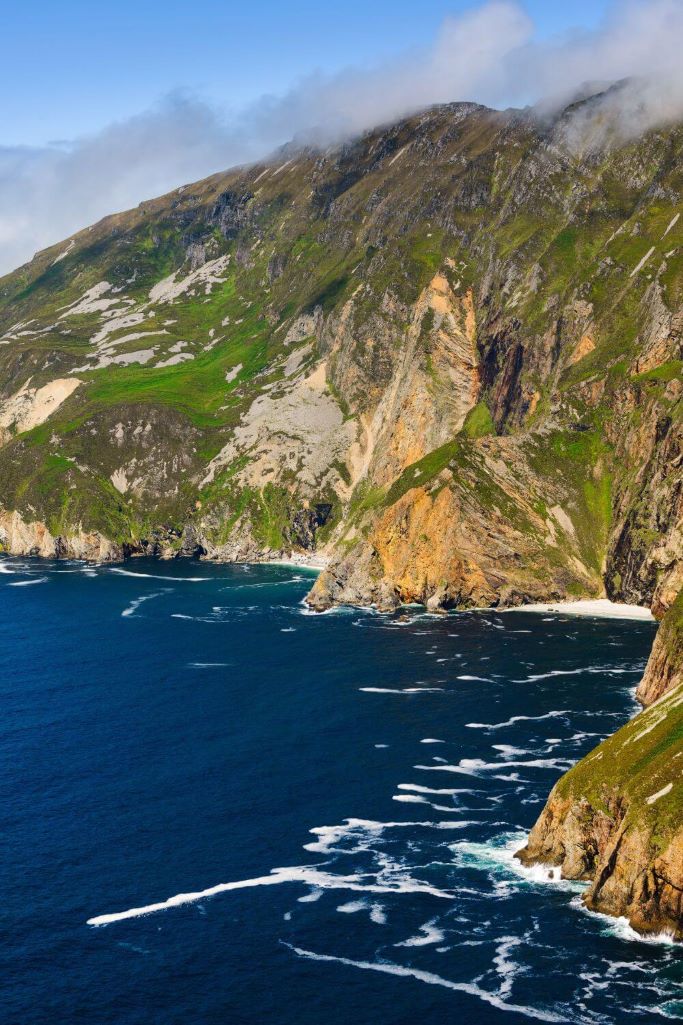 Slieve League sea cliffs in County Donegal